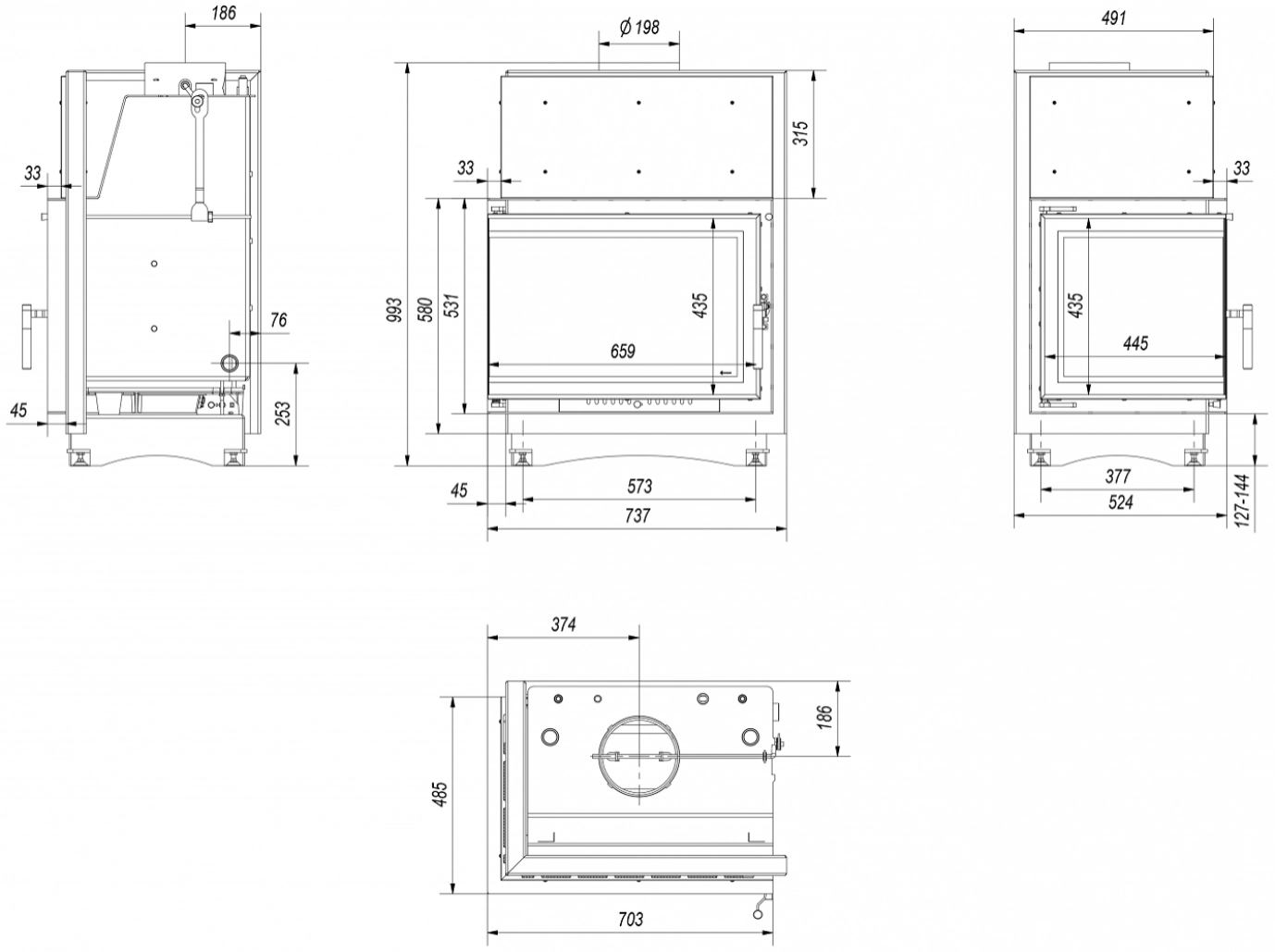 Z150 Sticla Stanga Fara Stalp MODERN - 12kw [1]