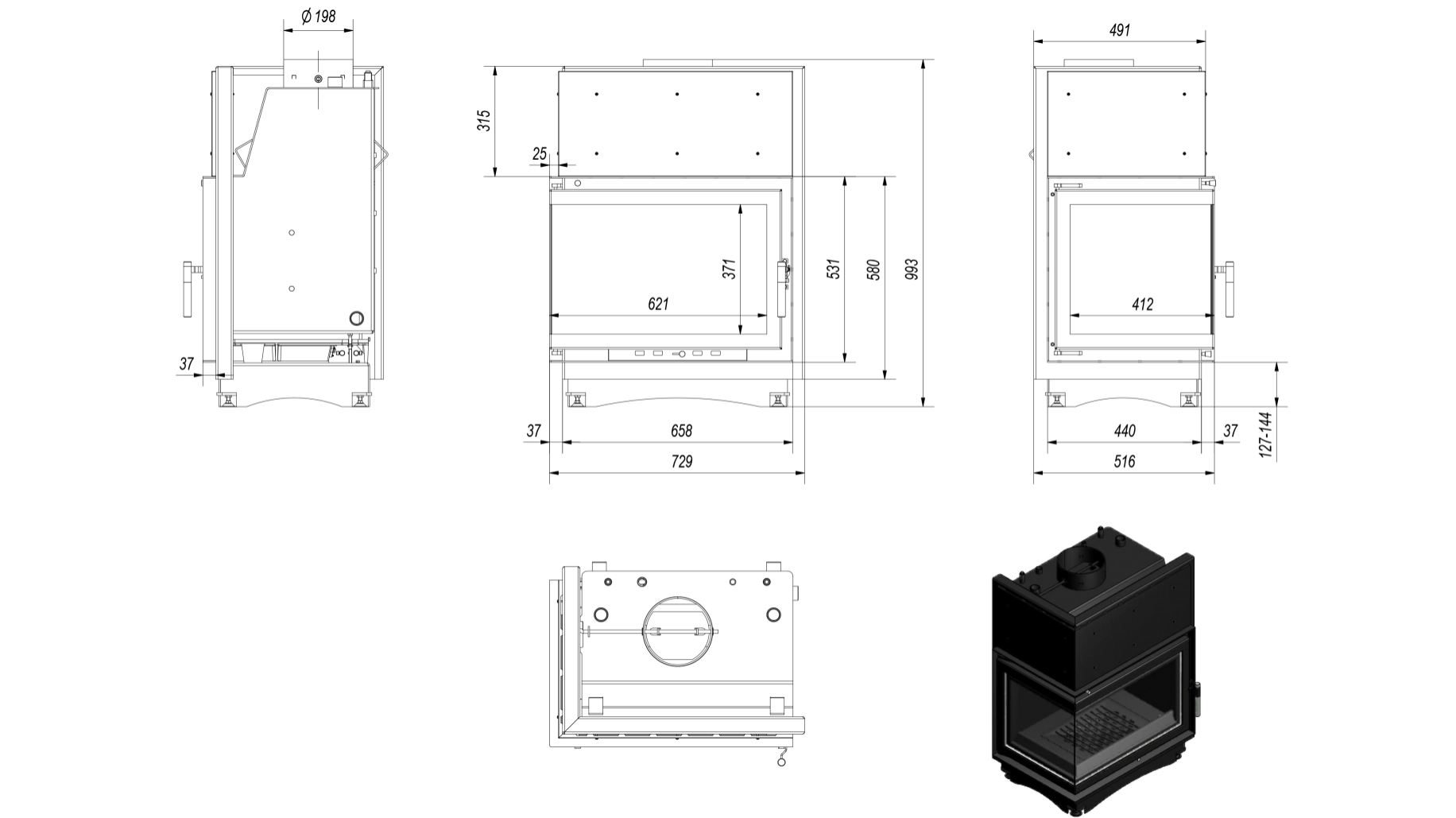 Z150 Sticla Stanga Fara Stalp - 12kw [1]