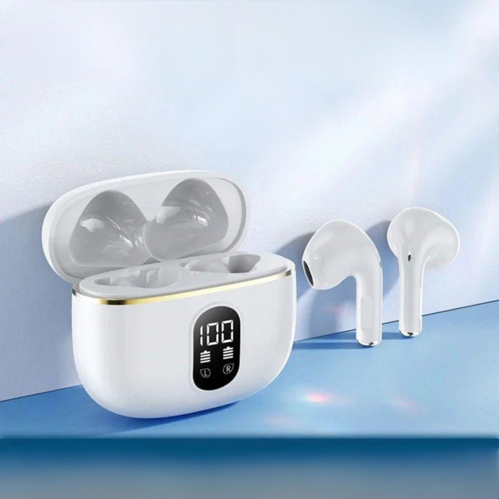 Căști Bluetooth Wireless, Earbuds In-Ear, Fără Fir, Sport și Alergare, True Wireless cu Microfon, Control Touch, Asistent Vocal, Bluetooth 5.3, Universale [11]