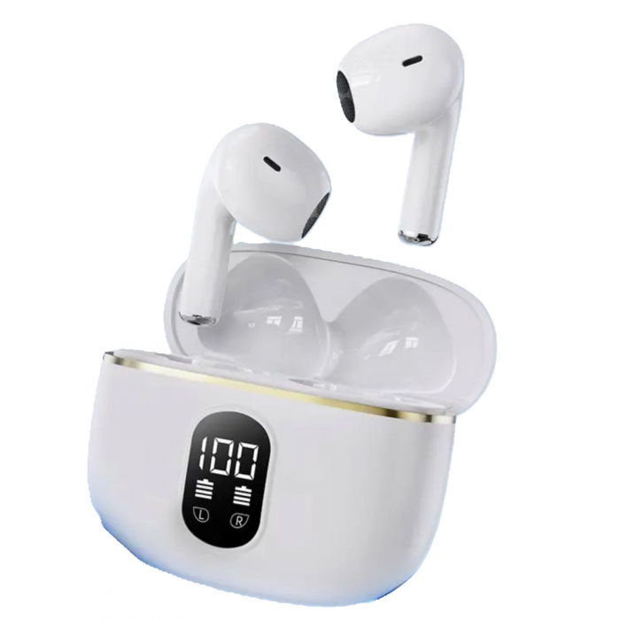 Căști Bluetooth Wireless, Earbuds In-Ear, Fără Fir, Sport și Alergare, True Wireless cu Microfon, Control Touch, Asistent Vocal, Bluetooth 5.3, Universale [10]
