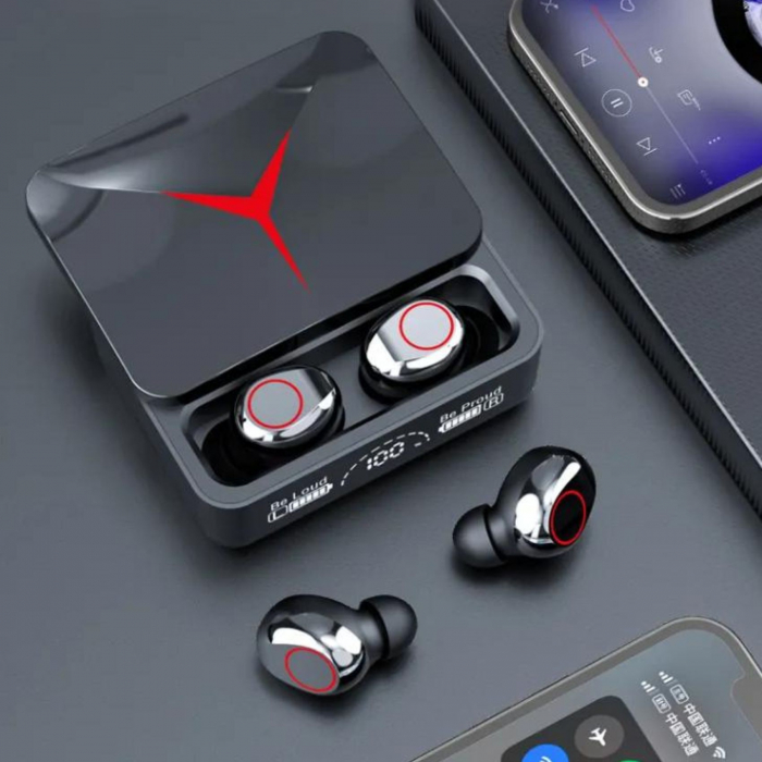 Casti wireless BeatX , buds , fara fir , audio , functie de baterie externa, IPX6 rezistente la apa si transpiratie , functie Noise Cancelling, TWS , autonomie 8 ore , carcasa cu inchidere magnetica , [13]