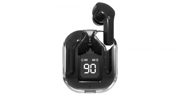 Casti wireless bluetooth, VivaClear , Audio , Fara fir, Afisaj Digital, Bluetooth 5.3, Rezistente la apa , Microfon dual cu ENC – Anularea zgomotului exterior, USB-C, control touch, compatibilitate un [12]