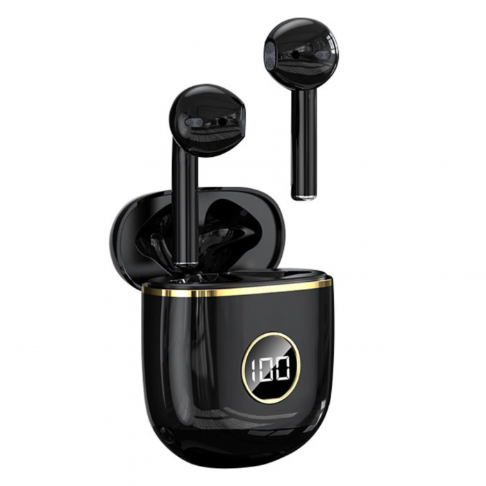 Căști Wireless In-Ear, Audio fara fir , Tehnologie Anulare Zgomot Exterior, HiFi Sound, Rezistente la Apă IPX-4, Gaming și Sport , Bluetooth 5.0, Autonomie 120 Ore [14]