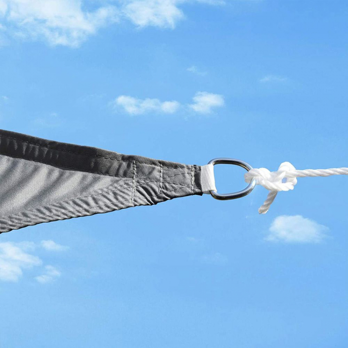 Copertina pentru grădină, terasă, camping,   2 x 3 m, rezistent la apă până la 1000 mm, 93% protecție UV, din poliester rezistent la rupere, rezistent la intemperii, , gri fumuriu [10]