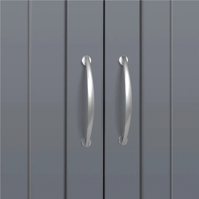 Dulap suspendat de baie , 2 usi , rezistent la umezeala , MDF , 59,5 x 31 x 59,5 cm , gri [9]