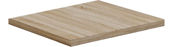 Masa multifunctionala , blat mdf 80x80x76 h cm , picioare metalice in U , Sonoma /Alb [2]