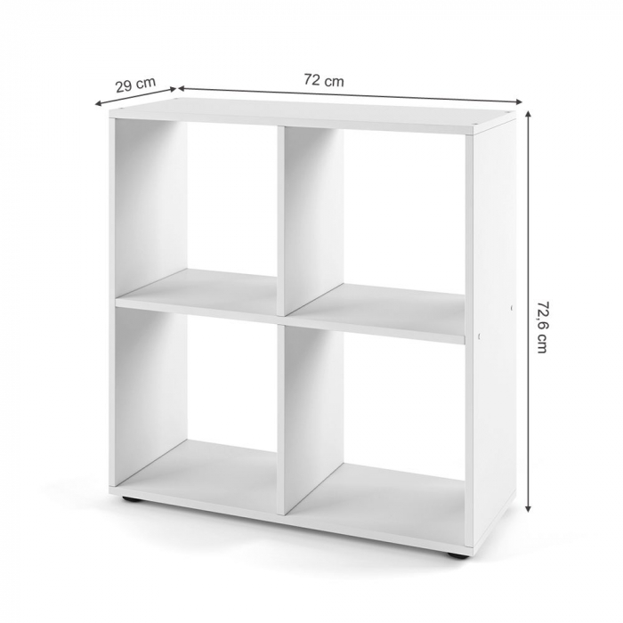 Raft 4 polite Tetra, 72,6 x 72 x 29, Alb [4]