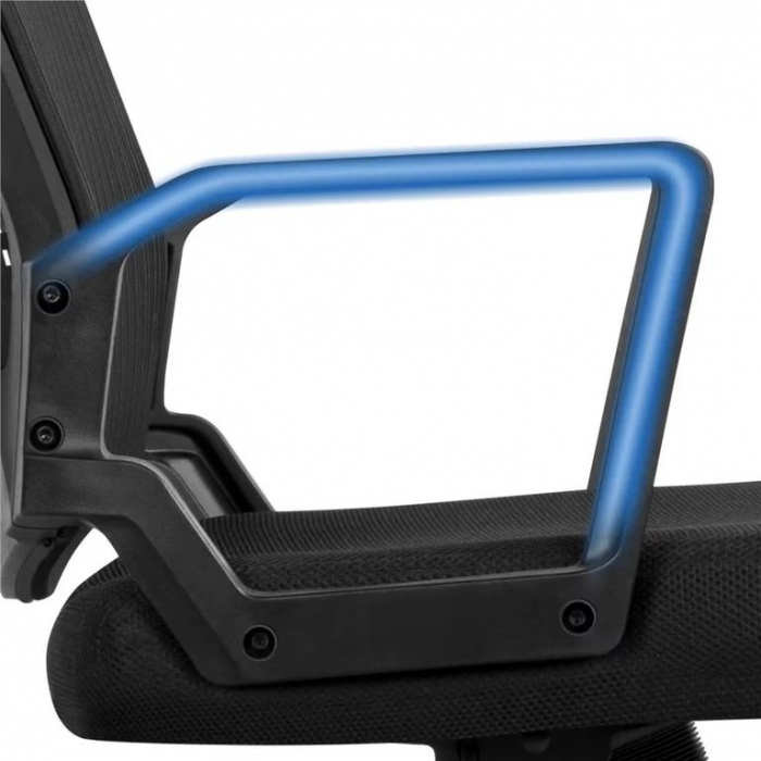 Scaun de birou ergonomic, inaltime reglabila , suport lombar , spatar reglabil din plasa , 60 x 62  x 102 cm , gri inchis [8]