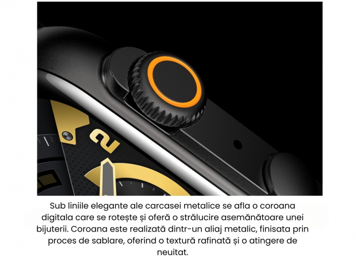 Smartwatch Chronix , Ecran AMOLED 1.9 inch , Rezistent la apa si transpiratie , Senzori monitorizare sanatate , GPS , autonomie 10 zile , vedere nocturna [9]