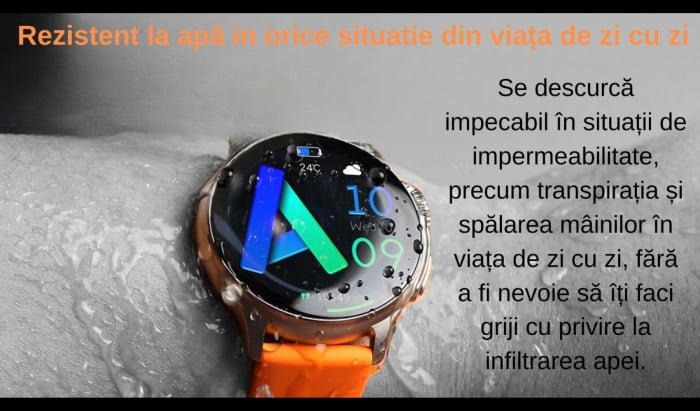 Smartwatch Syncro , Display AMOLED 1.43 inch , Senzori monitorizare a sanatatii, Standby 30 de zile, Rezistent la apa , Multiple moduri sportive , Incarcare wireless [20]