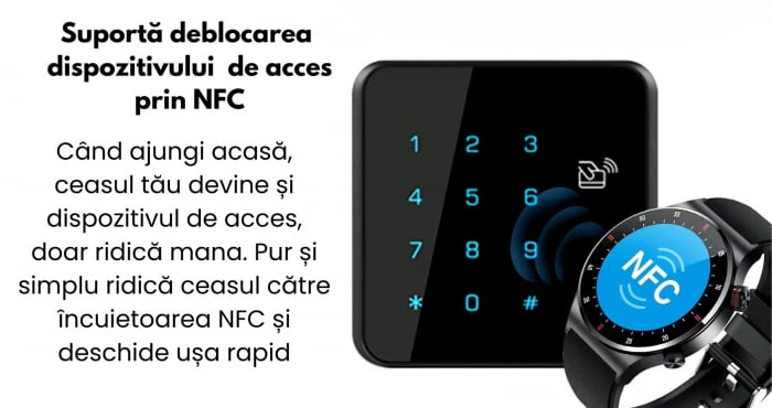 Smartwatch Zynox  , Ecran Amoled 1.28 inch , Monitorizare Sănătate, Rezistent la Apă IP68, Apeluri Bluetooth, Autonomie 10 Zile, Senzori monitorizare activitate sportiva , Curea metalica + Curea de si [7]
