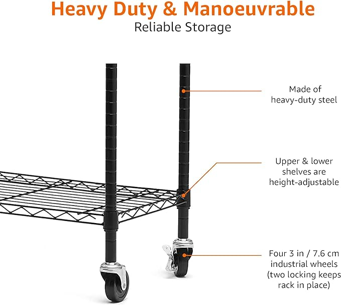 Stender pentru haine cu tija dubla , reglabil pe inaltime , greutate maxima 181 kg , 91x36x183 cm, otel, negru [9]