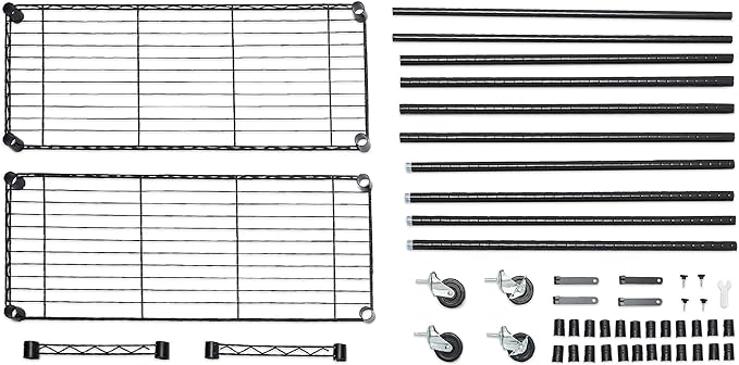 Stender pentru haine cu tija dubla , reglabil pe inaltime , greutate maxima 181 kg , 91x36x183 cm, otel, negru [5]