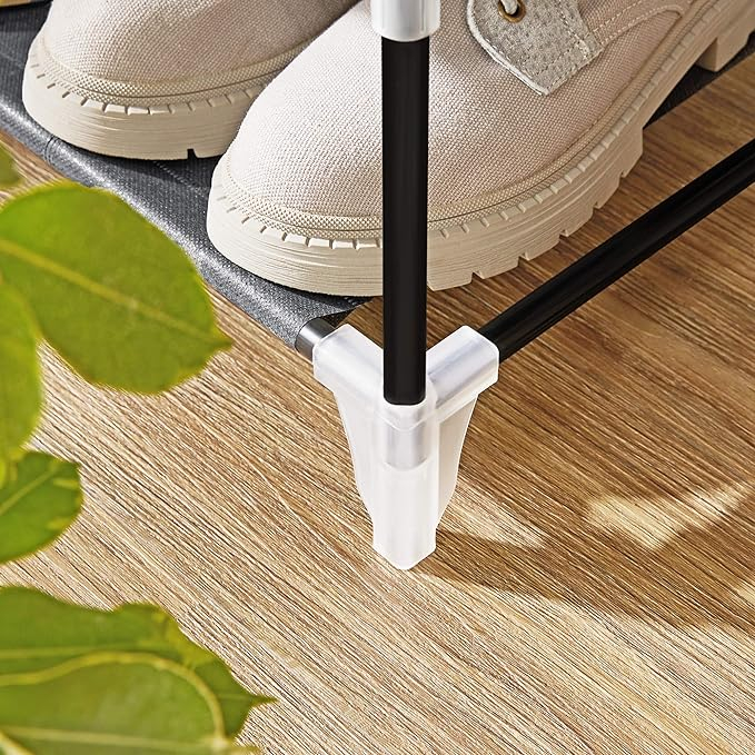 Suport depozitare incaltaminte pe cadru metalic cu husa protectie ,7 niveluri , 46 x 28 x 126 cm, Gri [4]