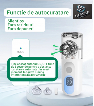 Aparat aerosoli / Nebulizator portabil ultrasonic – tehnologie Mesh  - Eficiență Maximă -Ultra silentios [8]