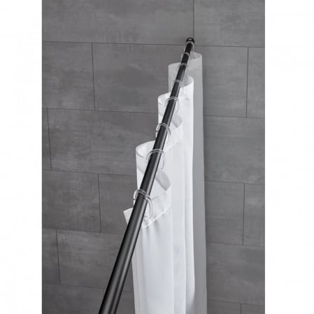 Bara telescopica pentru dus , 110-185 cm , Negru [1]