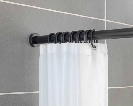 Bara telescopica pentru dus , 110-185 cm , Negru [6]
