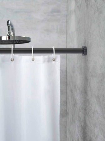Bara telescopica pentru dus , 110-185 cm , Negru [5]