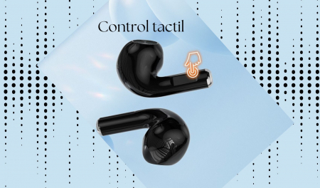 Căști Bluetooth Wireless, Earbuds In-Ear, Fără Fir, Sport și Alergare, True Wireless cu Microfon, Control Touch, Asistent Vocal, Bluetooth 5.3, Universale [3]