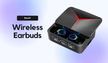 Casti Wireless - Casti wireless BeatX , buds , fara fir , audio , functie de baterie externa, IPX6 rezistente la apa si transpiratie , functie Noise Cancelling, TWS , autonomie 8 ore , carcasa cu inchidere magnetica ,