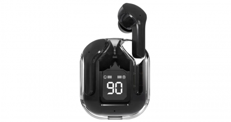 Casti wireless bluetooth, VivaClear , Audio , Fara fir, Afisaj Digital, Bluetooth 5.3, Rezistente la apa , Microfon dual cu ENC – Anularea zgomotului exterior, USB-C, control touch, compatibilitate un [11]