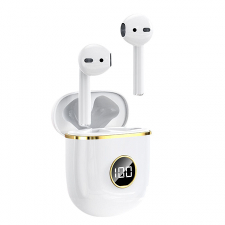 Căști Wireless In-Ear, Audio fara fir , Tehnologie Anulare Zgomot Exterior, HiFi Sound, Rezistente la Apă IPX-4, Gaming și Sport , Bluetooth 5.0, Autonomie 120 Ore [6]
