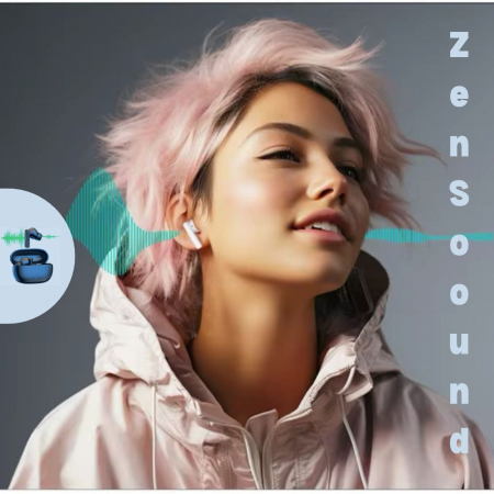 Căști Wireless ZenSound cu ANC și Bluetooth 5.3 - Sunet Premium și Confort Maxim [9]
