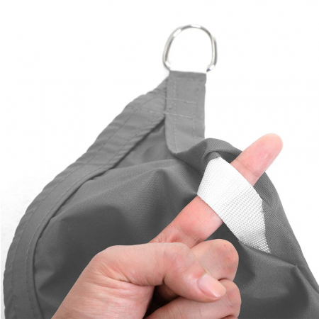 Copertina pentru grădină, terasă, camping,   2 x 3 m, rezistent la apă până la 1000 mm, 93% protecție UV, din poliester rezistent la rupere, rezistent la intemperii, , gri fumuriu [11]