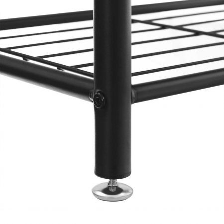 Cuier pentru haine cu banca , inaltime 175 cm, stil industrial , Nuc/Negru [6]