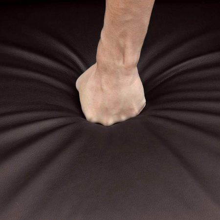 Fotoliu cu suport pentru picioare reglabil , spatar reglabil din spuma densa , 67 x 85 x 99.5  cm , piele ecologica , maro [8]