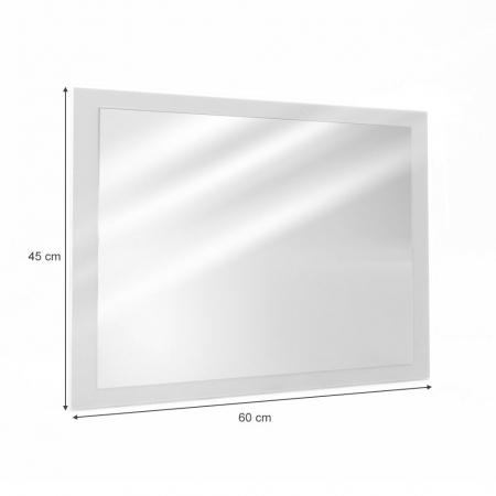 Oglinda baie , MDF , 45 x 60 x 2 , Alb [3]