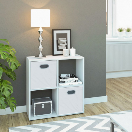 Mobilier - Raft 4 polite Tetra, 72,6 x 72 x 29, Alb