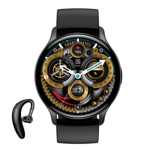 Smartwatch - Smartwatch /Bratara fitness, Display AMOLED 1.43", monitorizare ritm cardiac și somn, fitness tracker, apeluri și notificări, autonomie 5-10 Zile, rezistent la apa si transpiratie  IP67, Compatibil An