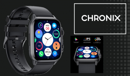 Smartwatch Chronix , Ecran AMOLED 1.9 inch , Rezistent la apa si transpiratie , Senzori monitorizare sanatate , GPS , autonomie 10 zile , vedere nocturna [15]