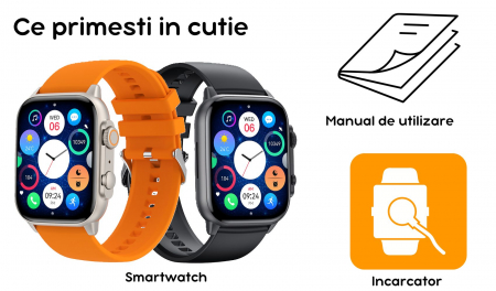 Smartwatch Chronix , Ecran AMOLED 1.9 inch , Rezistent la apa si transpiratie , Senzori monitorizare sanatate , GPS , autonomie 10 zile , vedere nocturna [24]