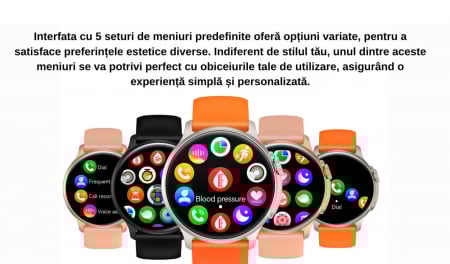 Smartwatch Syncro , Display AMOLED 1.43 inch , Senzori monitorizare a sanatatii, Standby 30 de zile, Rezistent la apa , Multiple moduri sportive , Incarcare wireless [16]