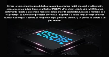 Smartwatch Syncro , Display AMOLED 1.43 inch , Senzori monitorizare a sanatatii, Standby 30 de zile, Rezistent la apa , Multiple moduri sportive , Incarcare wireless [7]