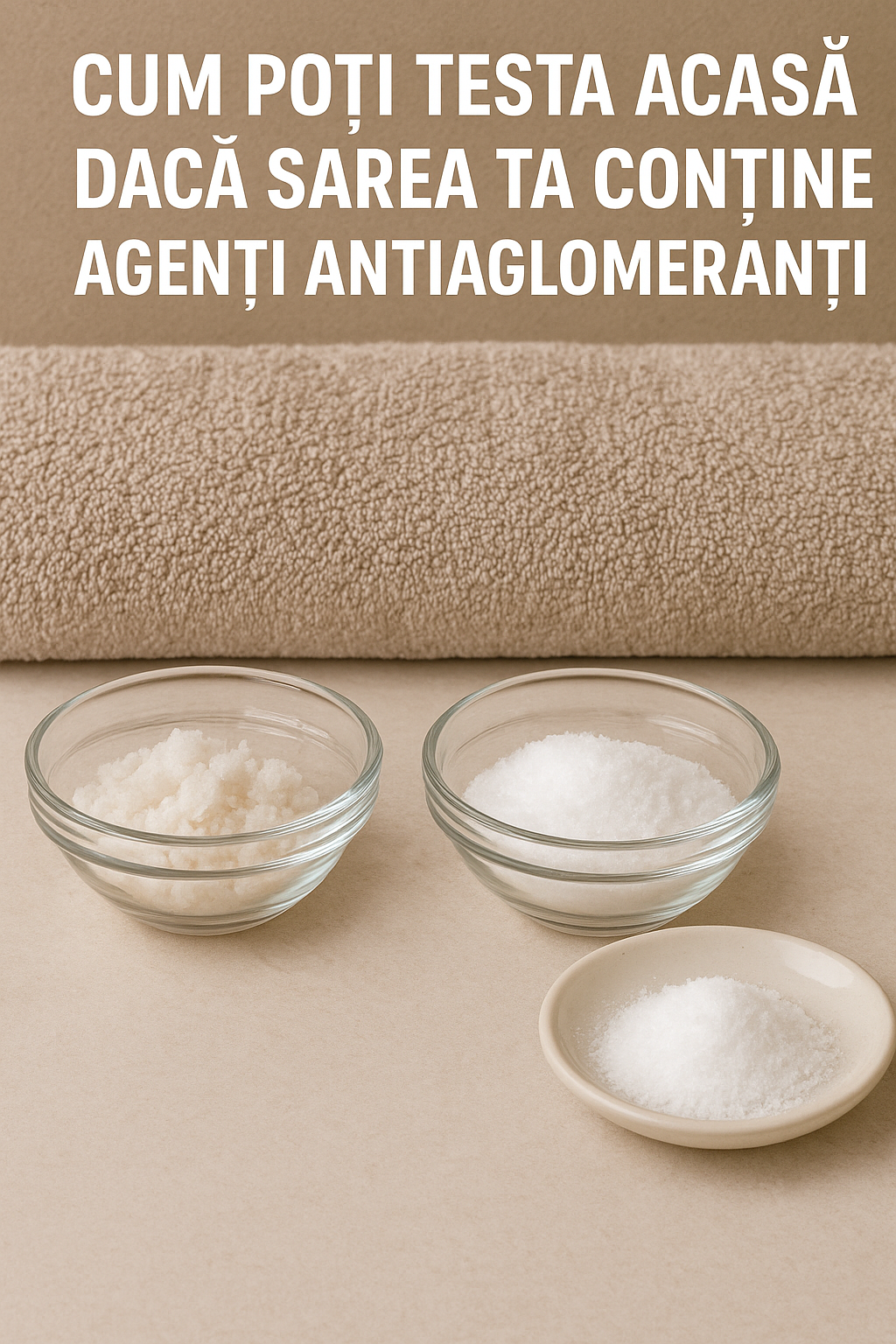 Cum poți testa acasă dacă sarea ta conține agenți antiaglomeranți – Metoda umidității
