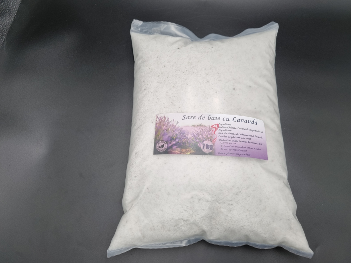 Sare de baie pentru ciubar premium cu ulei de lavanda 7kg [4]