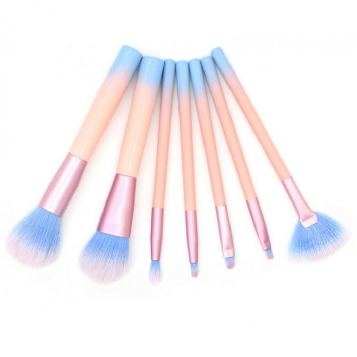 Set de 7 pensule machiaj roz [2]