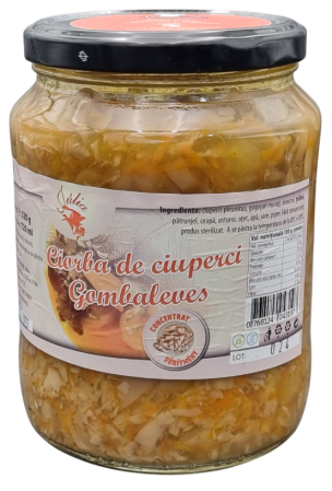 Alimente - Ciorbă de ciuperci Pleurotus – Concentrat, 320 g