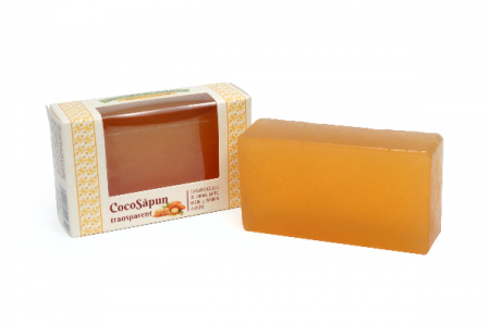 CocoSapun transparent cu lapte, miere si parfum asortat 100g
