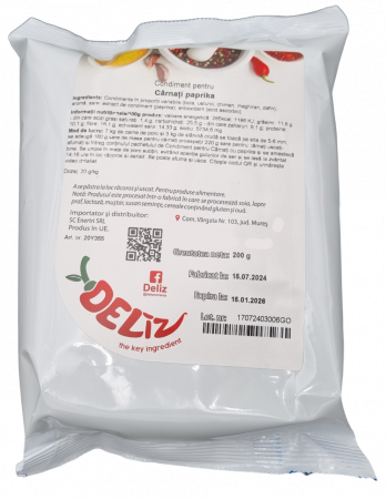 Aditivi alimentar - Condiment Cârnați Paprika 200g