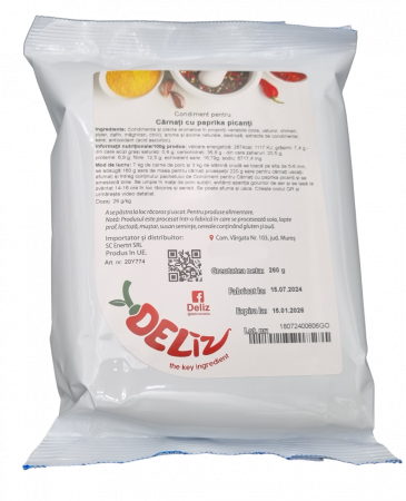 Aditivi alimentar - Condiment Cârnați cu Paprika Picanți 260g