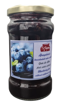 Alimente - Gem de Afine Fără Zahăr Adăugat 300g