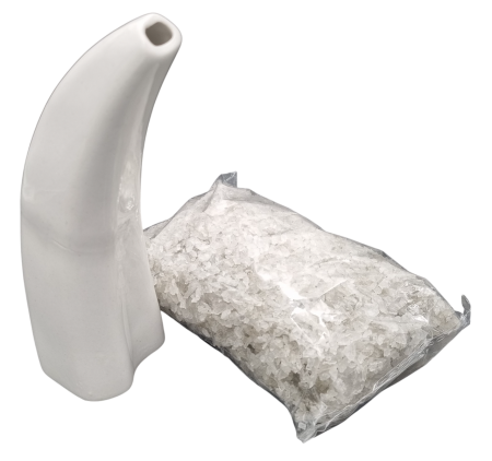 Pipe de sare - Inhalator salin lung – Pipă de sare cu 500 g sare naturală