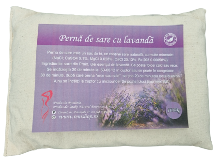 Perne de sare - Pernă de sare cu Lavandă 1 kg