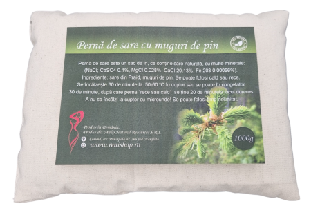 Perne de sare - Pernă de sare cu Muguri de brad 1 kg