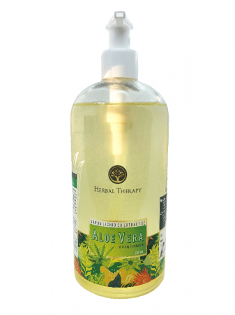 Sapun lichid cu extract de Aloe Vera si uleiuri naturale, 500ml, Herbal Therapy [0]