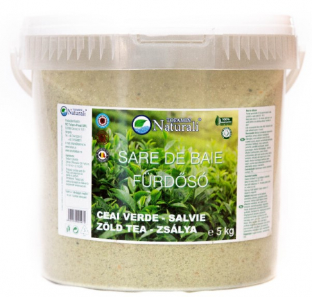 Saruri de baie - Sare de baie cu Ceai verde si Salvie 5kg